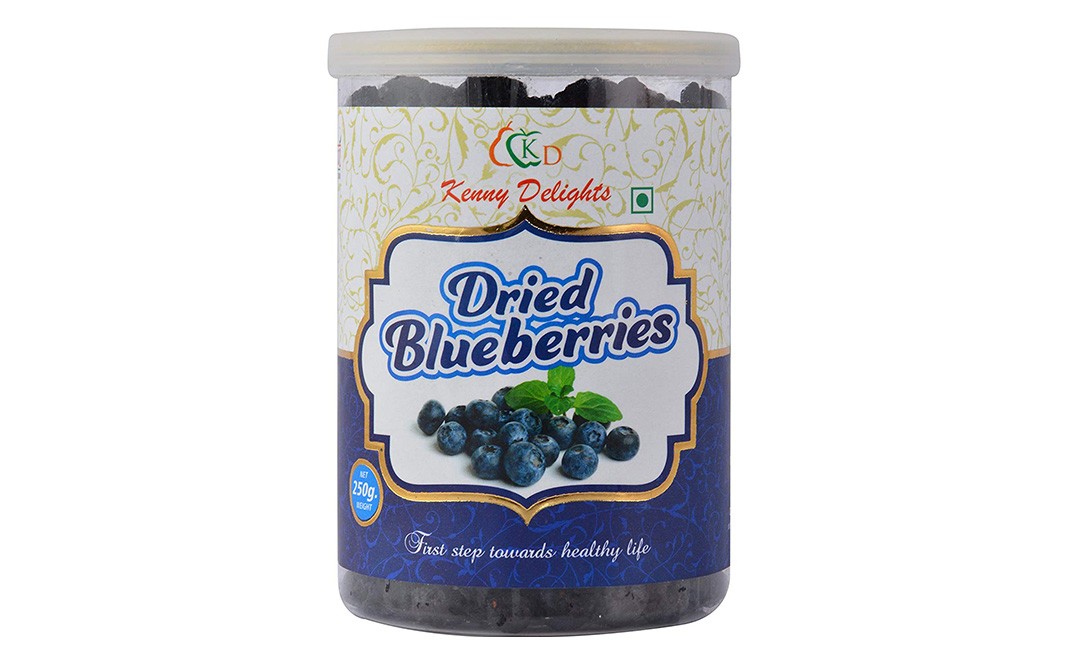 Kenny Delights Dried Blueberries   Jar  250 grams